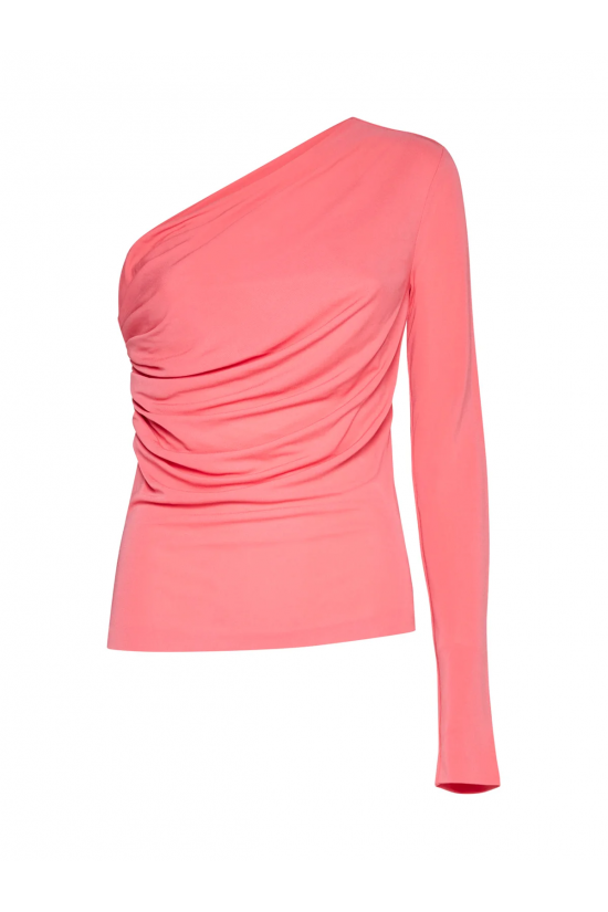 Γυναικεία Dsquared2 μπλούζα με έναν ώμο-κοραλί