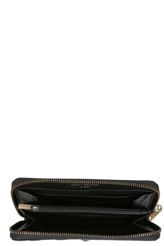 Kurt Geiger Women's K Zip Around Wallet-Black