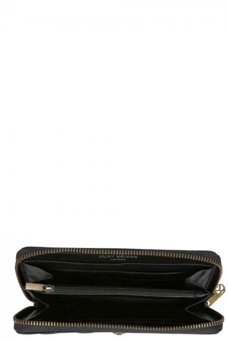 Kurt Geiger Women's K Zip Around Wallet-Black
