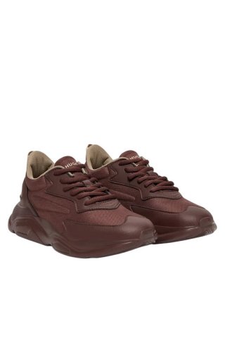 Γυναικεία Hugo sneakers Leon_Runn-Καφέ 2
