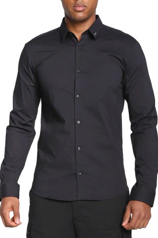 Ανδρικό Hugo πουκάμισο Slim Fit Ero3-Μαύρο