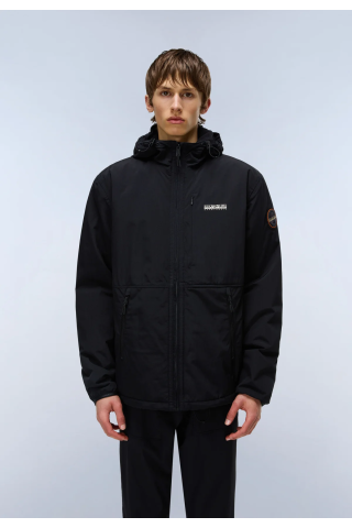 Ανδρικό Napapijri μπουφάν Regular Fit A-Tundra-Μαύρο