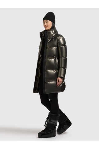 Γυναικείο Khujo μπουφάν Loose Fit Haya2 Shiny-Καφέ