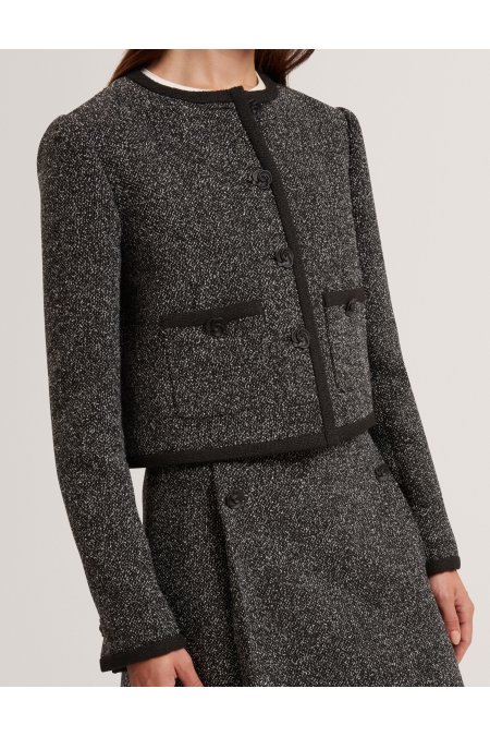 Γυναικεία Ted Baker ζακέτα Regular Fit Ekaa-Μαύρο