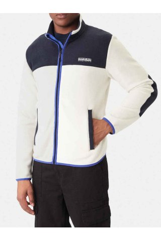 Ανδρική Napapijri ζακέτα Regular Fit T-Dergana Fz-Εκρού
