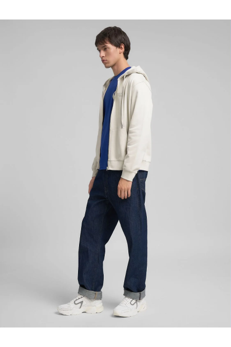 Ανδρική Replay φούτερ ζακέτα με κουκούλα Regular Fit-Εκρού