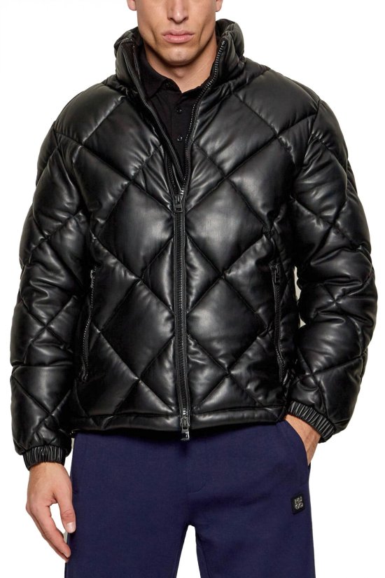 Ανδρικό Hugo μπουφάν Eco Leather Regular Fit...