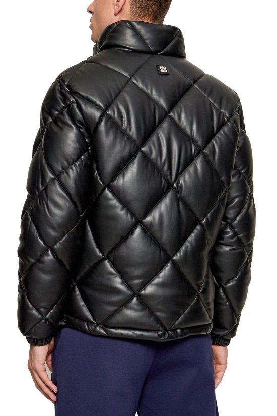 Ανδρικό Hugo μπουφάν Eco Leather Regular Fit...