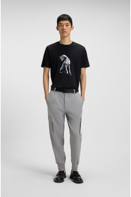 Ανδρικό Hugo Cargo παντελόνι Tapered Fit...