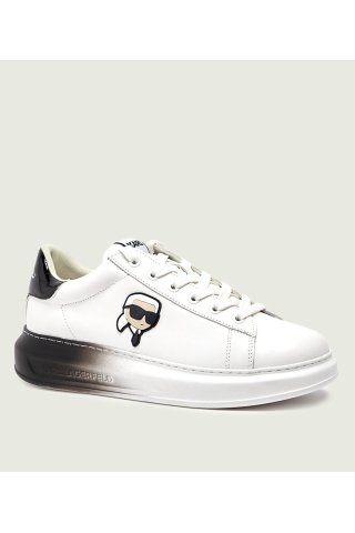 Ανδρικά Karl Lagerfeld δερμάτινα παπούτσια Sneakers-Λευκό